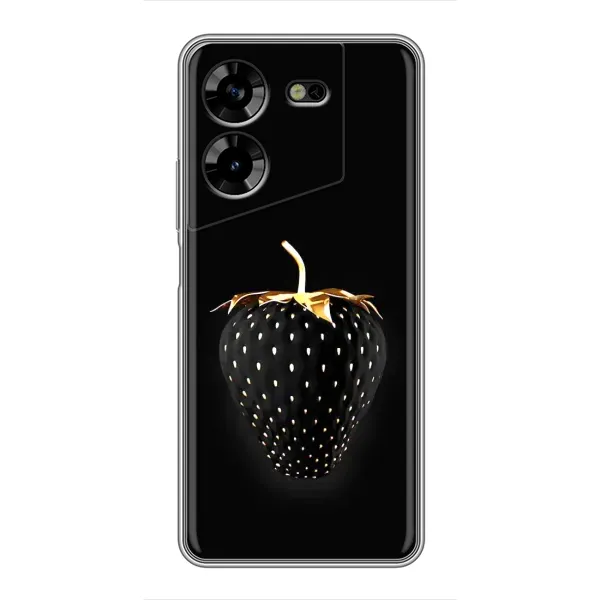 Чехол с рисунком «Чёрная клубника» для TECNO POVA 5 (LG7n) Чехол с рисунком «Чёрная клубника» для TECNO POVA 5 (LG7n)