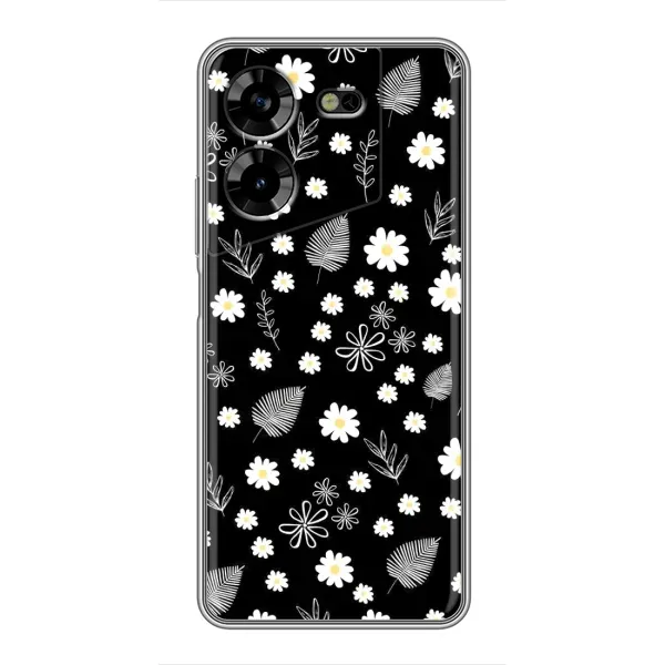 Чехол с рисунком «цветение на чорном» для TECNO POVA 5 (LG7n) Чехол с рисунком «цветение на чорном» для TECNO POVA 5 (LG7n)