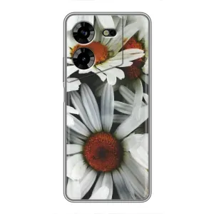 Чехол с ромашками на Tecno POVA 5 (LG7n)
