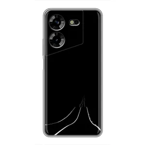 Чехол с картинками на черном фоне для Tecno POVA 5 (LG7n) (Дорога)