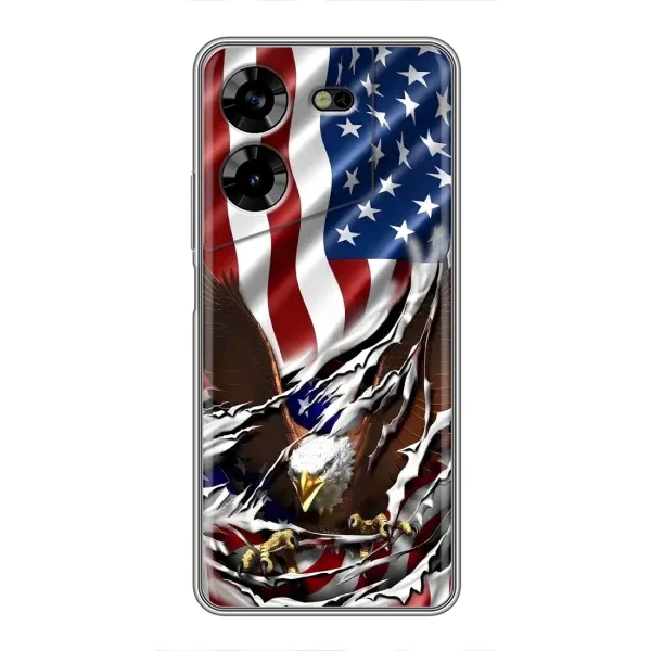 Чехол с рисунком «Флаг USA» для TECNO POVA 5 (LG7n) Чехол с рисунком «Флаг USA» для TECNO POVA 5 (LG7n)