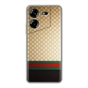 Чехлы Бренд GUCCI для Tecno POVA 5 (LG7n) (Фон Гуччи)