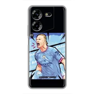 Чохли з принтом на Tecno POVA 5 (LG7n) Футболіст (гол Ерлінг Холанд)