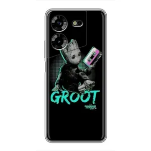 Чехол Супергерои Марвел на Техно Пова 5 (Groot)