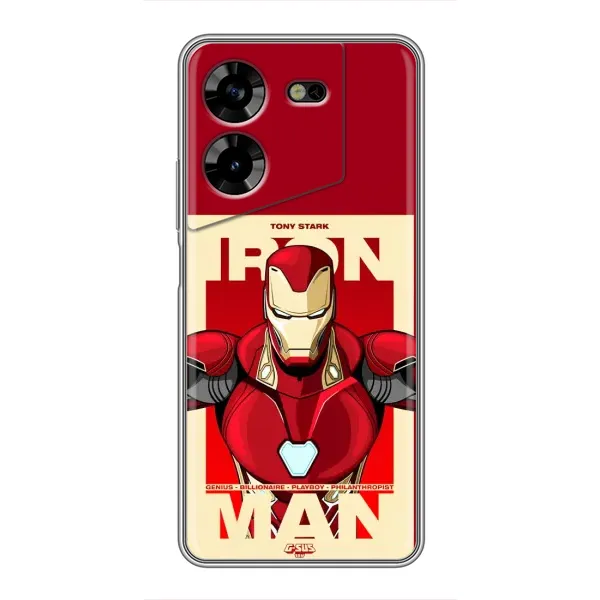 Чехол с рисунком «Iron man» для TECNO POVA 5 (LG7n) Чехол с рисунком «Iron man» для TECNO POVA 5 (LG7n)