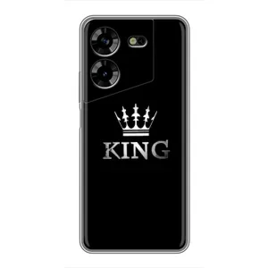 Чохол (Корона на чорному фоні) для Техно Пова 5 (KING)