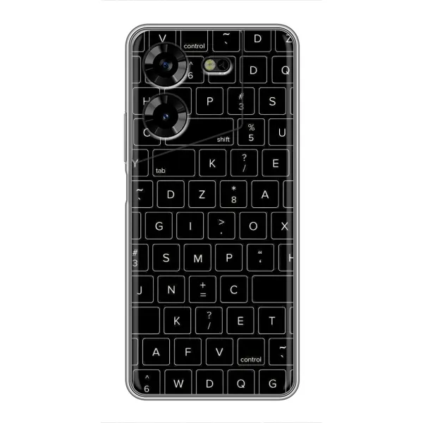 Чехол с рисунком «Клавиатура» для TECNO POVA 5 (LG7n) Чехол с рисунком «Клавиатура» для TECNO POVA 5 (LG7n)