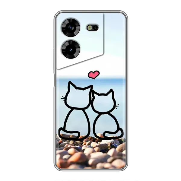 Чехол с рисунком «Котейки» для TECNO POVA 5 (LG7n) Чехол с рисунком «Котейки» для TECNO POVA 5 (LG7n)