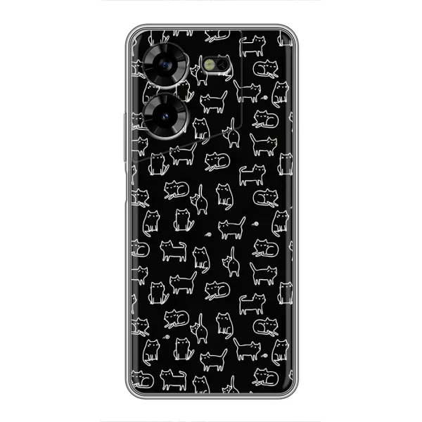 Чехол с рисунком «Котики на черном» для TECNO POVA 5 (LG7n) Чехол с рисунком «Котики на черном» для TECNO POVA 5 (LG7n)
