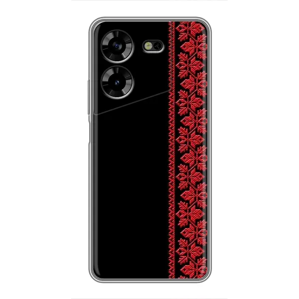 Чехол с рисунком «Красная Вышиванка» для TECNO POVA 5 (LG7n) Чехол с рисунком «Красная Вышиванка» для TECNO POVA 5 (LG7n)