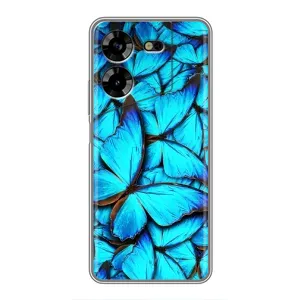 Силиконовый бампер с картинкой животных для Tecno POVA 5 (LG7n) (Крылья бабочек)