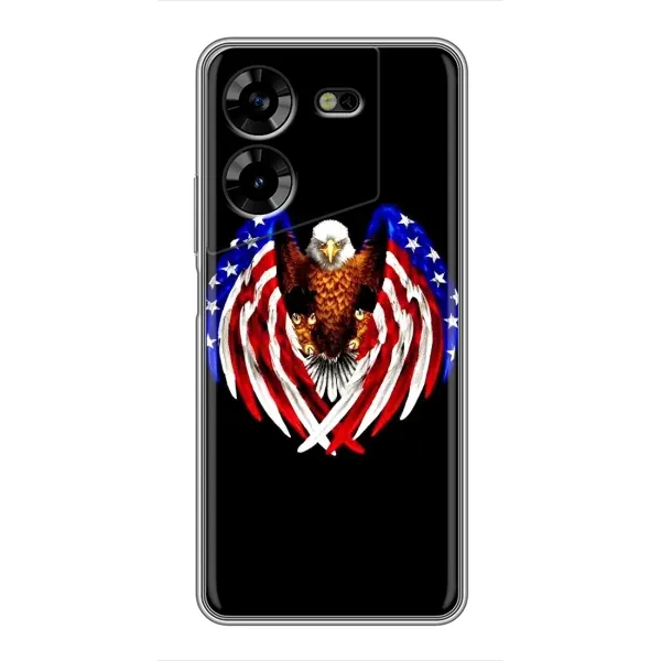 Чехол с рисунком «Крылья США» для TECNO POVA 5 (LG7n) Чехол с рисунком «Крылья США» для TECNO POVA 5 (LG7n)