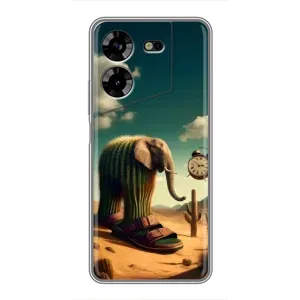 Чехол с мемами тралалело тралала для Tecno POVA 5 (LG7n)
