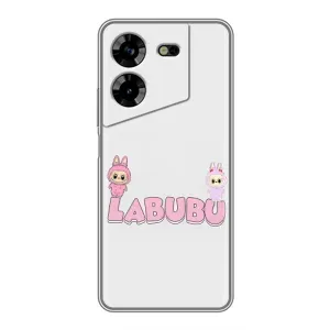 Чохол з принтом Лабубу для Tecno POVA 5 (LG7n) (Логотип Лабубу)