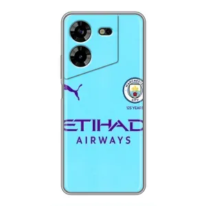 Силиконовые Чехлы принт Футбол на Tecno POVA 5 (LG7n) (Man City)