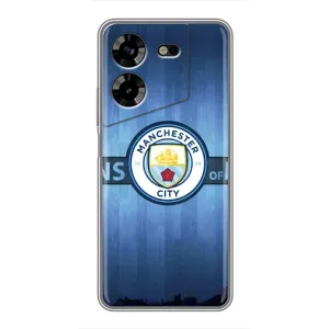 Силиконовые Чехлы принт Футбол на Tecno POVA 5 (LG7n) (ManCity)