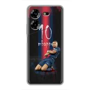 Чехол (TPU) с Футболистом на Tecno POVA 5 (LG7n) (MBAPPE 10)