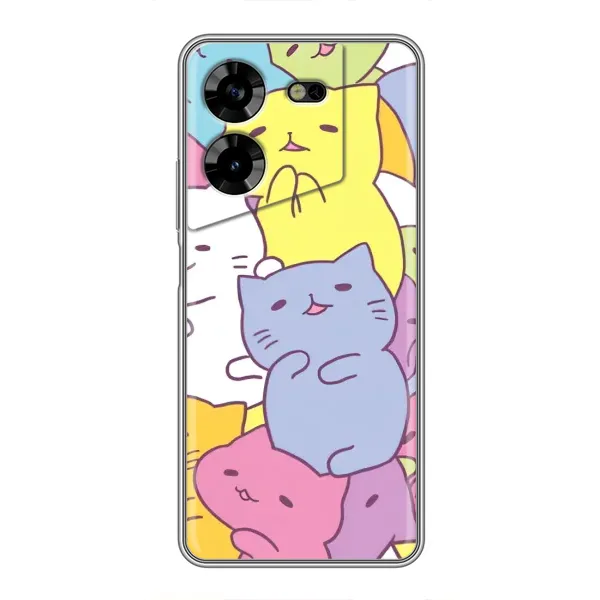 Чехол с рисунком «Милые котики» для TECNO POVA 5 (LG7n) Чехол с рисунком «Милые котики» для TECNO POVA 5 (LG7n)