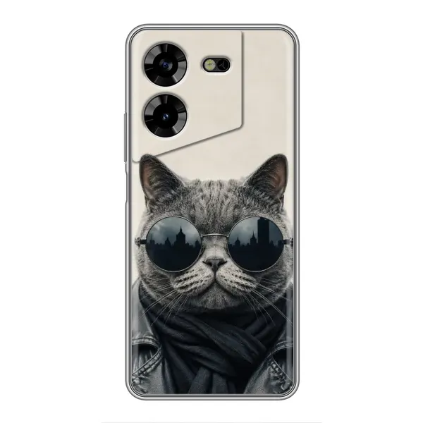 Чехол с рисунком «Модный кот» для TECNO POVA 5 (LG7n) Чехол с рисунком «Модный кот» для TECNO POVA 5 (LG7n)