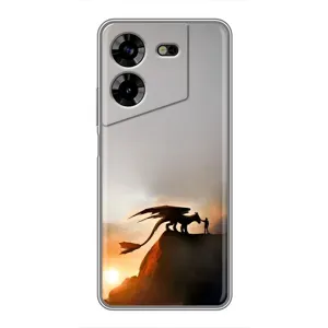 Чехол дракон Беззубик для Tecno POVA 5 (LG7n) (Мультиик Беззубик)