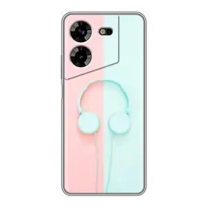 Девчачий Чехол для Tecno POVA 5 (LG7n) (Наушники)