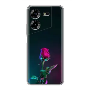 Чохли з принтом Троянд для Tecno POVA 5 (LG7n) (Нічна троянда)