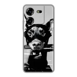 Чехол ДОБЕРМАН для Tecno POVA 5 (LG7n) (Опасный доберман)