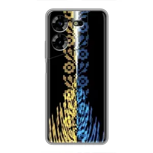 Силиконовый Чехол на Tecno POVA 5 (LG7n) (Патриотическая вышиванка)