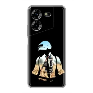Чохол з картинкою "Герой Pubg" на Tecno POVA 5 (LG7n) (Пубг мен)