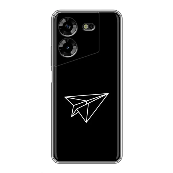 Чехол с рисунком «Самолетик» для TECNO POVA 5 (LG7n)