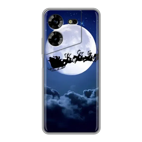 Чехол с рисунком «Санта - луна» для TECNO POVA 5 (LG7n) Чехол с рисунком «Санта - луна» для TECNO POVA 5 (LG7n)