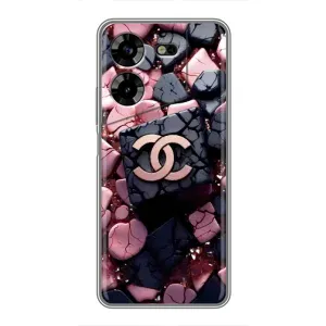 Чохол (Dior, Prada, YSL, Chanel) для Tecno POVA 5 (LG7n) (Шанель)