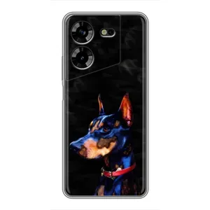 Бампер для Tecno POVA 5 (LG7n) с картинкой "Песики" (Собака Мопс)
