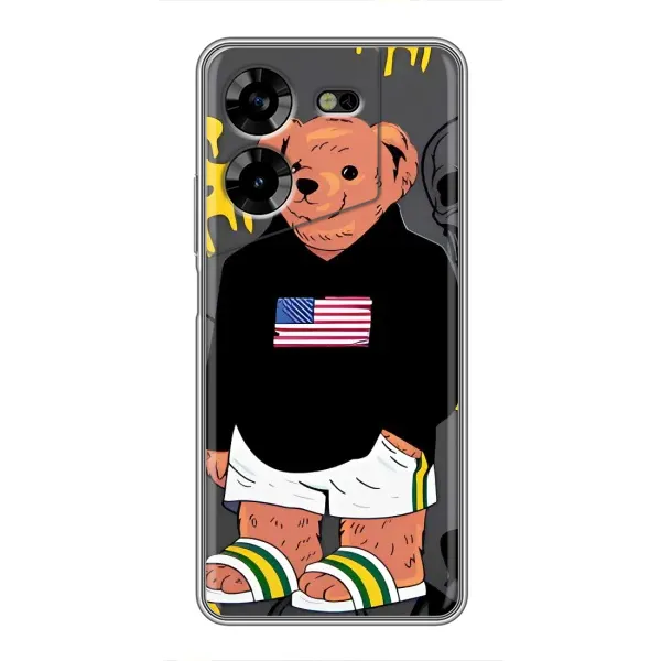 Чохол з малюнком «Teddy USA» для TECNO POVA 5 (LG7n) Чохол з малюнком «Teddy USA» для TECNO POVA 5 (LG7n)