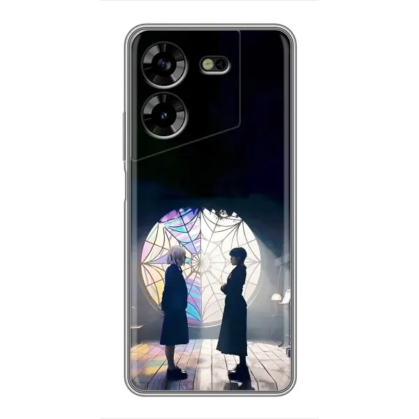 Чехол с рисунком «Уэнсдей и Энди» для TECNO POVA 5 (LG7n) Чехол с рисунком «Уэнсдей и Энди» для TECNO POVA 5 (LG7n)