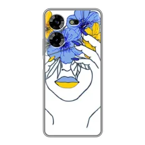 Чохол на Tecno POVA 5 (LG7n) (Український дизайн) (Українка на всю голову)