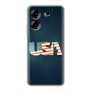 Чохол Прапор USA для Tecno POVA 5 (LG7n) (USA)