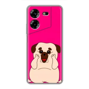 Чехол (ТПУ) Милые собачки для Tecno POVA 5 (LG7n) (Веселый Мопсик)