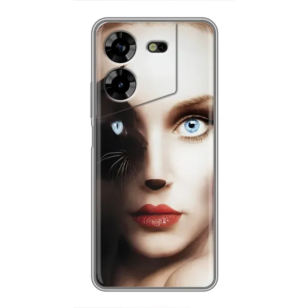 Чехол с рисунком «Женщина кошка» для TECNO POVA 5 (LG7n) Чехол с рисунком «Женщина кошка» для TECNO POVA 5 (LG7n)