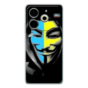 Чехол с Украинской символикой на Пова 6 Нео 5G (Анонимус патриот)