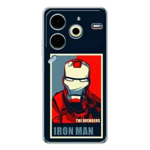 Чехол Супергерой Железный человек на Tecno Pova 6 Neo 5G (Art Iron man)