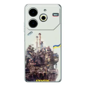 Чехлы на военную тематику для Tecno Pova 6 Neo 5G (Азовсталь)