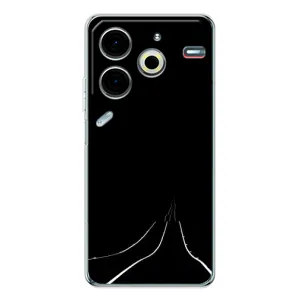Чехол с картинками на черном фоне для Tecno Pova 6 Neo 5G (Дорога)