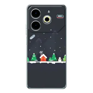 Силиконовый бампер на рождество для Tecno Pova 6 Neo 5G (Город зимний)