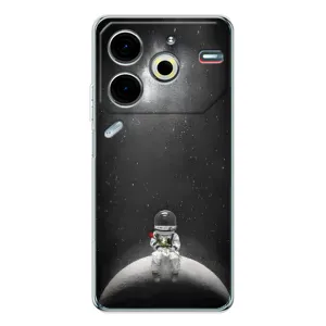 Силиконовый Чехол с принтом "Космонавты" на Tecno Pova 6 Neo 5G (Космонавт романтик)
