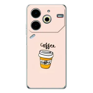 Чехол с изображением  вкусной еды для Tecno Pova 6 Neo 5G (Кружка кофе)