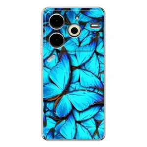 Силиконовый бампер с картинкой животных для Tecno Pova 6 Neo 5G (Крылья бабочек)