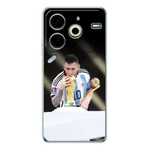 Чехлы Лео Месси Аргентина для Tecno Pova 6 Neo 5G (Кубок Мира)