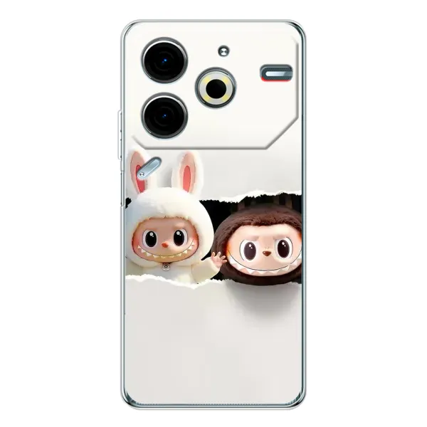 Чехол с рисунком «Фигурки Labubu» для TECNO Pova 6 Neo 5G Чехол с рисунком «Фигурки Labubu» для TECNO Pova 6 Neo 5G