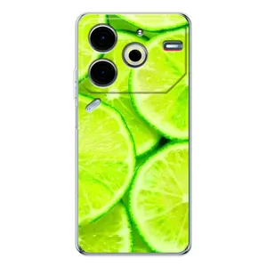 Чехол с изображением  вкусной еды для Tecno Pova 6 Neo 5G (Лайм)